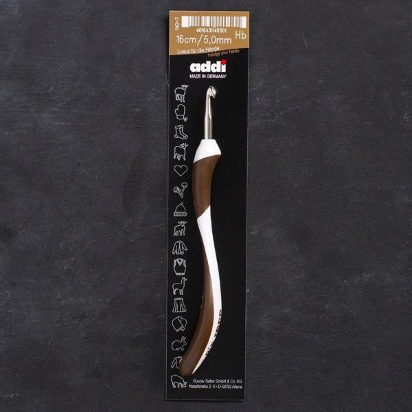 Addi Swing 5mm 16cm Kahverengi Ergonomik Yün Tığ - - Image 1
