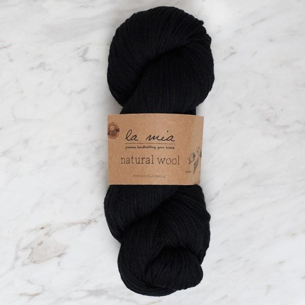 La Mia Natural Wool Siyah El Örgü İpi - L815 - 34398 - Image 1