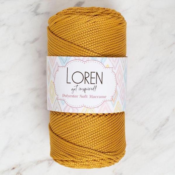Loren Polyester Soft Macrame Hardal El Örgü İpi - LM061 - 34449 - Image 1