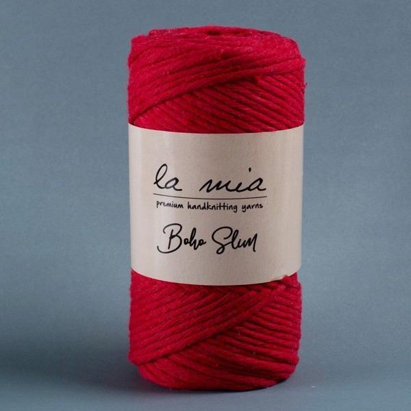 La Mia Boho Slim Kırmızı El Örgü İpi -L033 - 34197 - Image 1