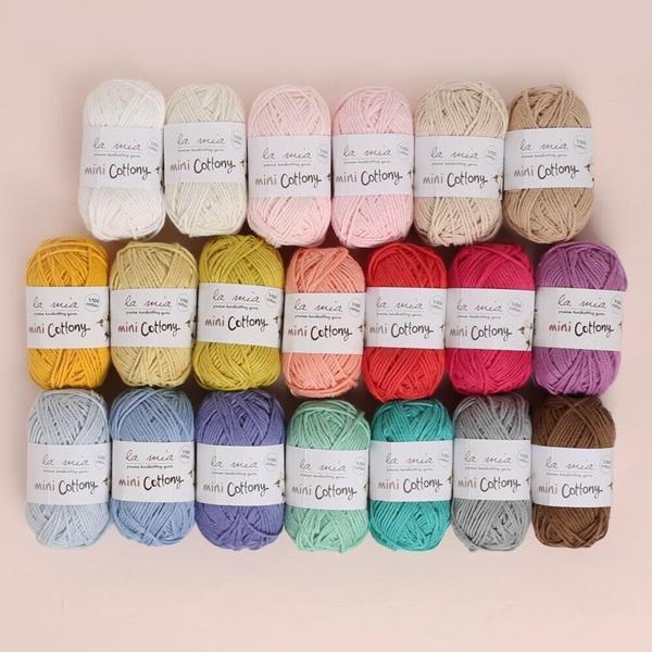 La Mia Mini Cottony 20li Paket 25g Renkli El Örgü İpi - 33845 - Image 1
