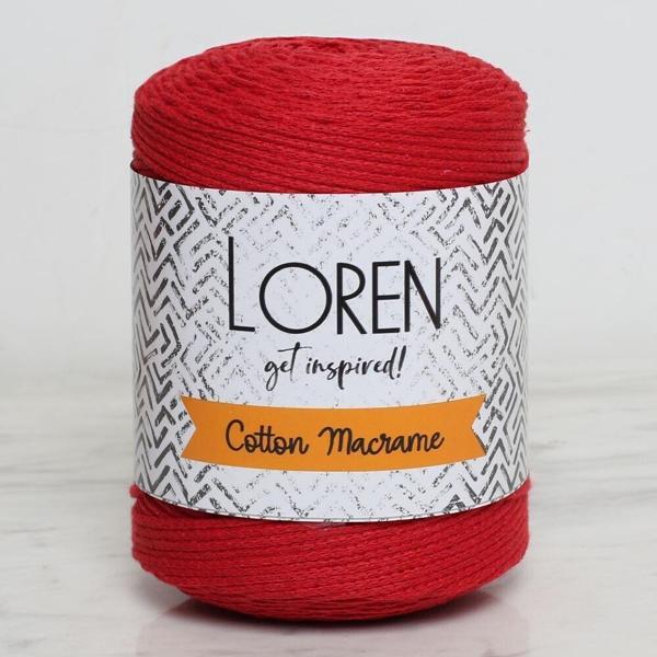 Loren Cotton Macrame Kırmızı - R095 - 34374 - Image 1