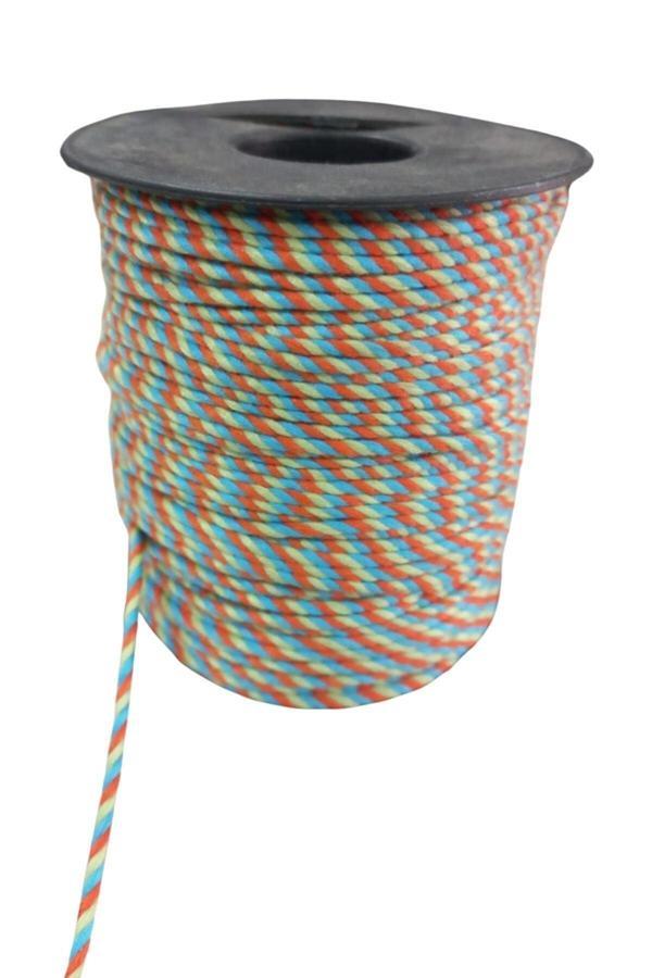 Bileklik ipi, Hediye Paketleme ipi, Şans, Bereket, Aşk, Şifa, Güç 10 mm Pamuk  10 metre Yeşil - Image 1