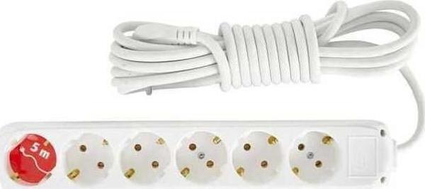Almera 6 Lı 5 Metre Kablolu Topraklı Priz - Image 1