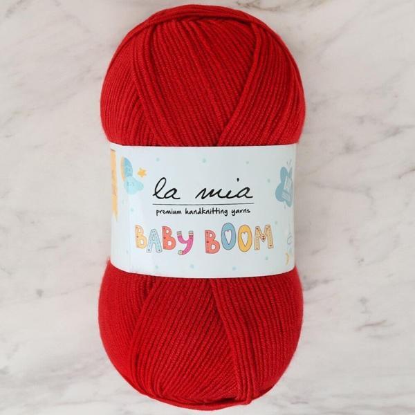 La Mia Baby Boom Koyu Kırmızı El Örgü İpi - 136 - 34266 - Image 1