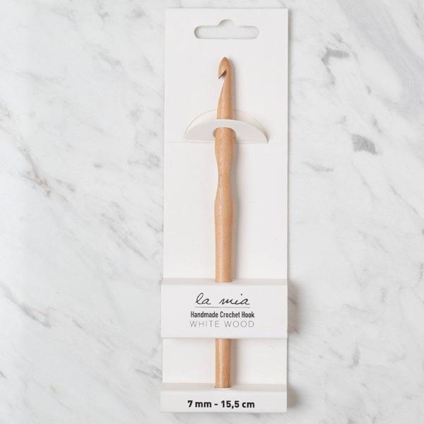 La Mia Whitewood 7 mm 15.5 cm Ahşap Yün Tığ - Image 1