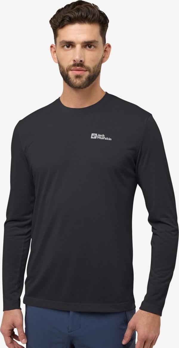 Jack Wolfskin A60291-6000 Vonnan Ls T M Erkek Outdoor Tişört - Image 1