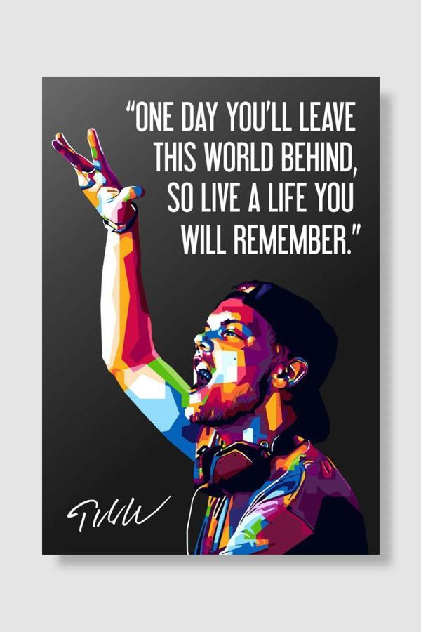 Kubdekor Avicii Quotes Müzik Poster Çerçevesiz Yüksek Kalite Müzik Afiş Duvar Poster - Image 1