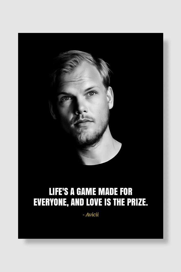 Kubdekor Avicii quotes Müzik Poster Çerçevesiz Yüksek Kalite Müzik Afiş Duvar Poster - Image 1