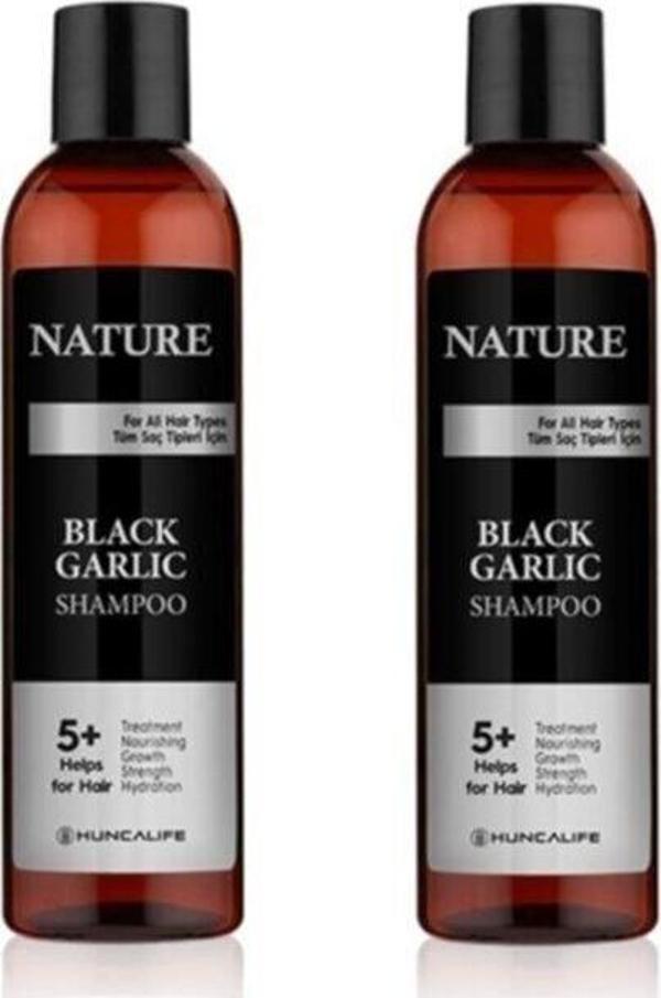 Huncalife 2'li Nature Siyah Sarımsaklı Şampuan-350 ml - Image 1