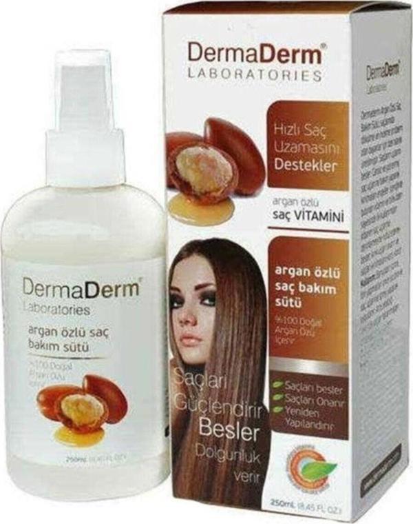 DermaDerm Argan Özlü Saç Bakım Sütü 250 ml - Image 1