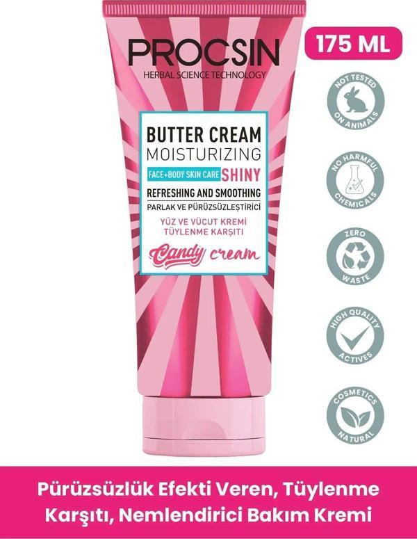 PROCSIN Butter Cream Tüy Azaltıcı Ve Pürüzsüzlük Efekti Veren Günlük Nemlendirici 175 ml - Image 1