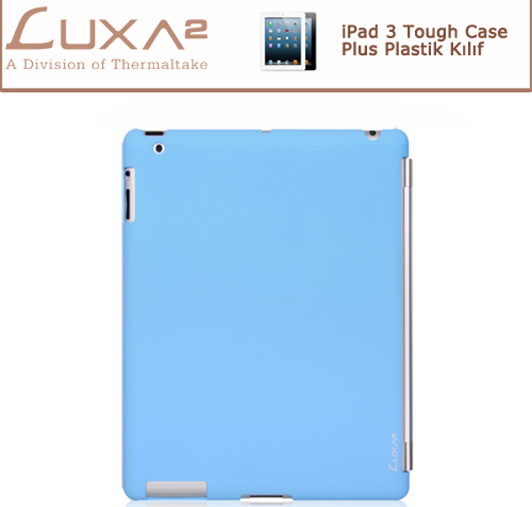 LUXA2 iPad 3 Tough Case Plus Plastik Kılıf - Mavi - Image 1