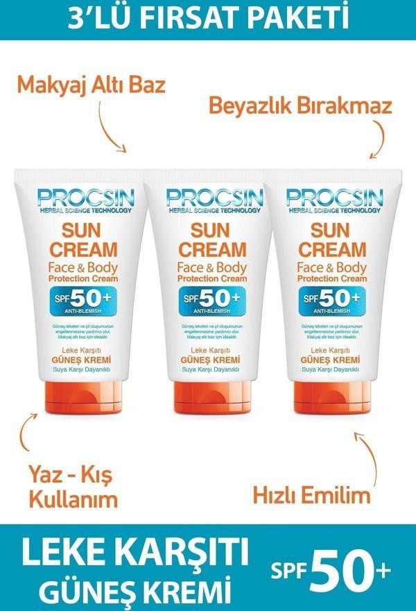 Procsin Güneş Kremi (50 ml x 3 Adet) Fırsat Paketi - Image 1