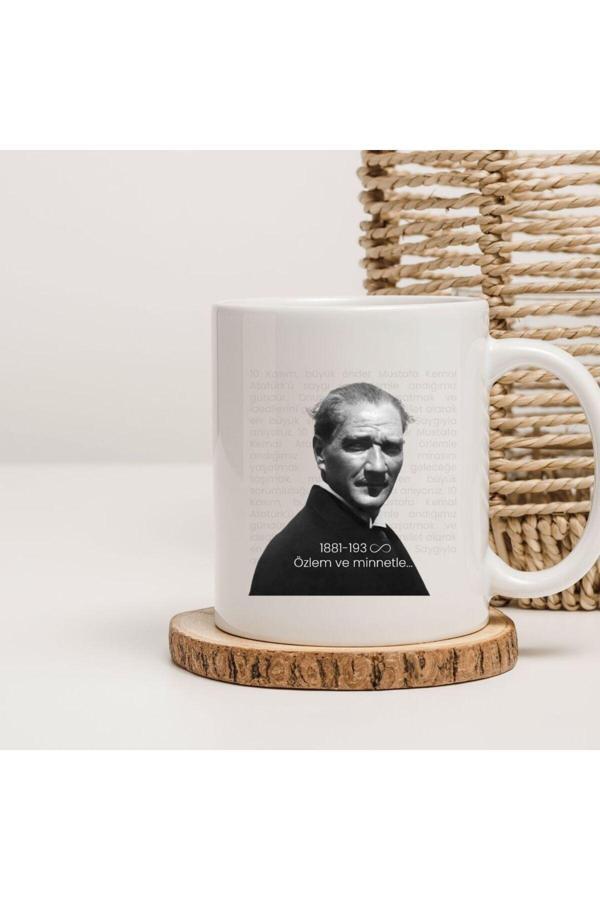Kubdekor Atatürk Portre Baskılı Kupa Bardak - Image 1