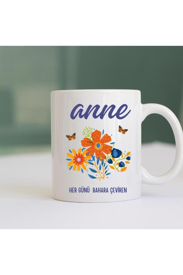 Kubdekor Anne Her Günü Bahara Çeviren Kupa Anneler Günü Hediyelik Kupa - Image 1