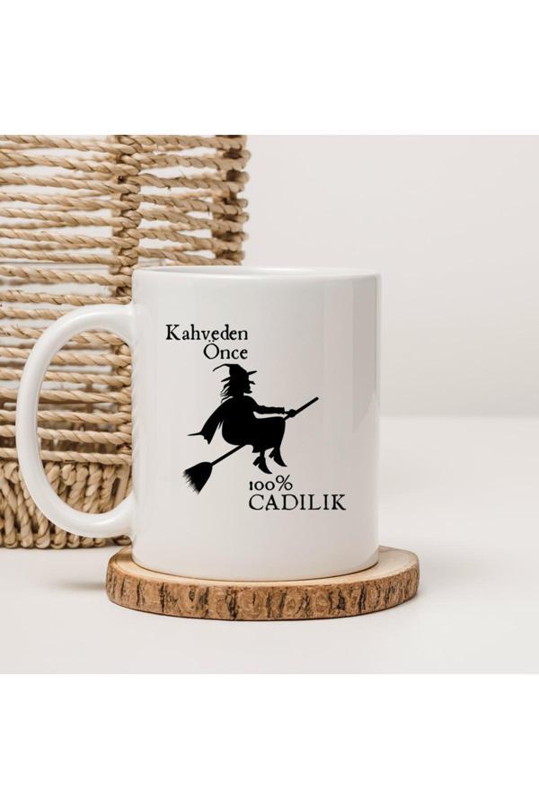Kubdekor Kahveden Önce Cadılık Mood Baskılı Kupa Bardak - Image 1