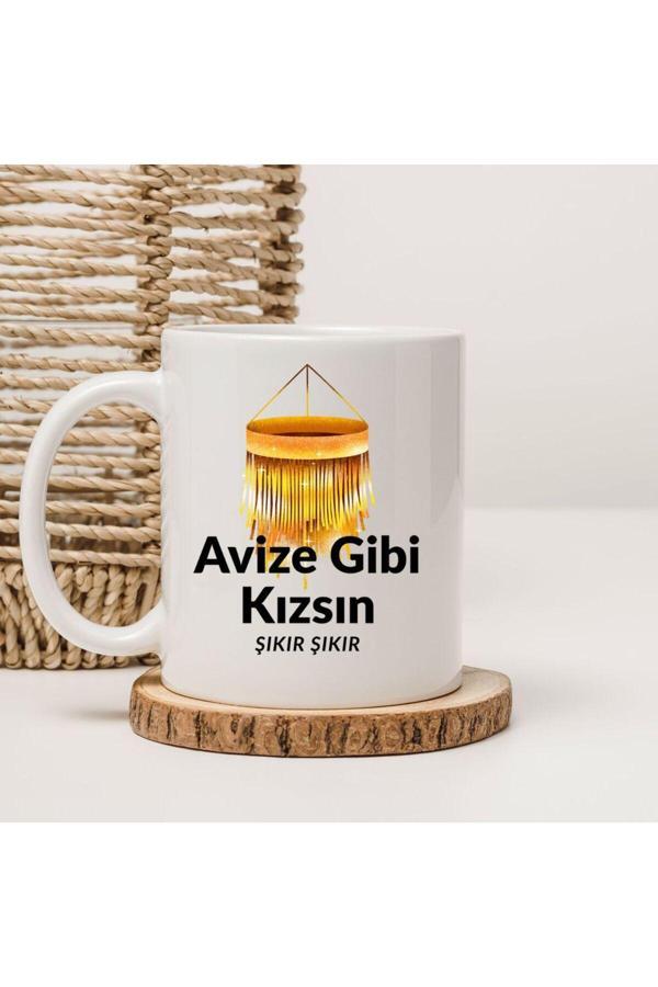 Kubdekor Avize Gibi Kızsın Şıkır Şıkır Yazılı Kupa Bardak - Image 1