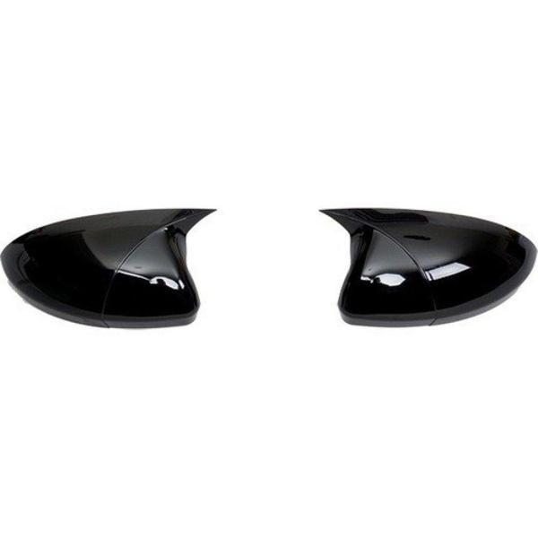 Opel Corsa Uyumlu C Batman Yarasa Ayna Kapağı Piano Black / 2000-2006 - Image 1