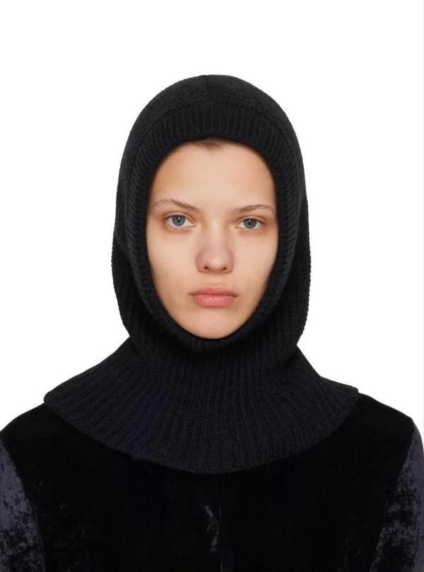 Kışlık Tam Kalıp Boğazlı Dokuma Triko Bere - Siyah - Image 1
