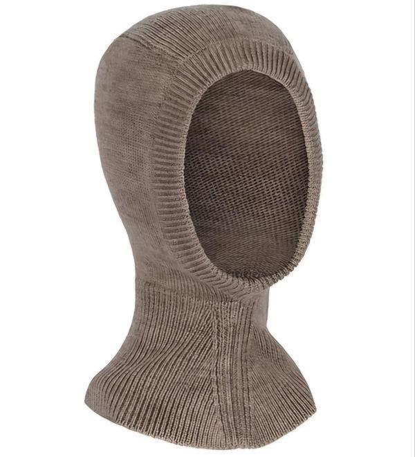 Kışlık Tam Kalıp Boğazlı Dokuma Triko Bere - Vizon - Image 1