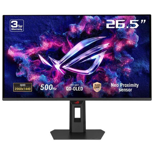 ASUS ROG Strix OLED XG27AQDPG 26.5 inç 500Hz 0.03ms 2K QHD Adaptive Sync QD-OLED Pivot Gaming Monitör - Image 1