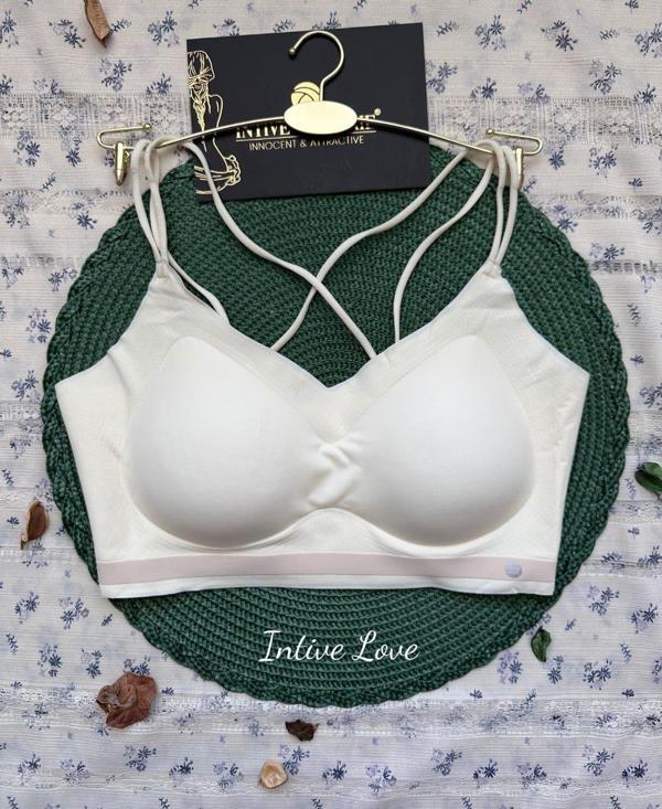 Mira Dikişsiz Hafif Dolgulu Çift Askılı Kopçasız Rahat Bralet/Sütyen/Büstiyer/Spor Sütyeni - Image 1