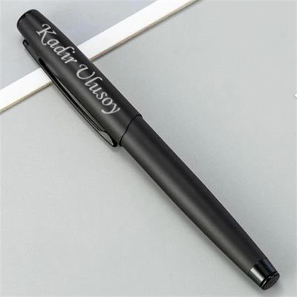 Kişiye Özel Mat Siyah Lüx Roller Kalem Kutulu - Image 1