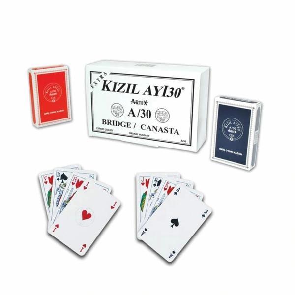 Nessiworld Nessiworld 1030165 Ext Kızıl Ayı Artex A30 Oyun Kağıdı -Star Okey - Image 1