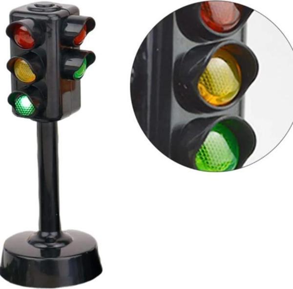 Birlik Oyuncak Sesli Işıklı Trafik Lambası 5588-21, Çocuklar İçin Oyuncak Trafik İşaret Aksesuarı(12 cm) - Image 1