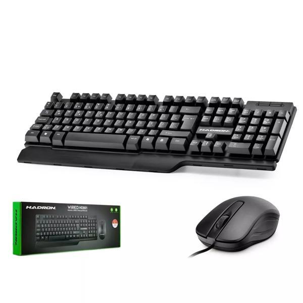 Hadron Hd861 Kablolu Klavye Mouse Set Q Siyah - Image 1