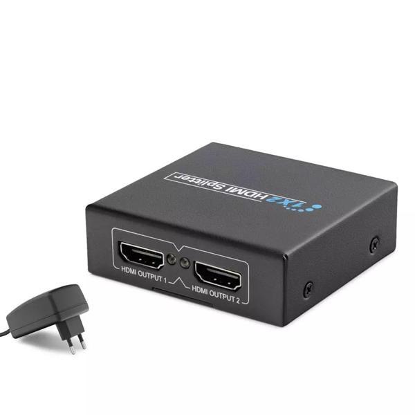 Hadron Hdx1284 Hdmi Splitter 1.4V 1080P 3D 1*In 2*Out Siyah - Image 1