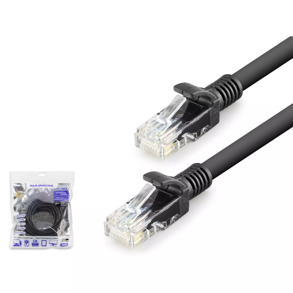 Hadron Hdx5073 Cat6 Kablo 1000Gb 250Mhz 10M Siyah - Image 1