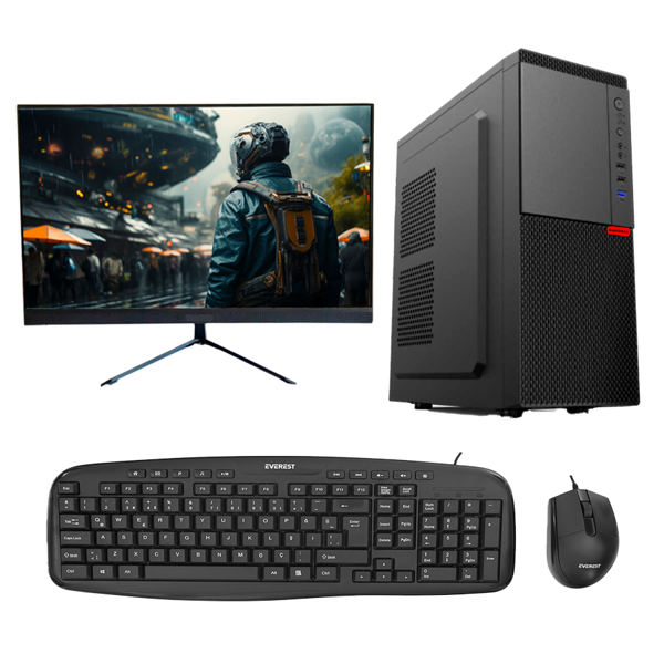 RotamPC-Rt0189 İ5 10.Nesil 10400F 16Gb Ddr4 Ram 512Gb M2 Nvme 2Gb Gt610 Vga "23.8 Masaüstü Bilgisaya - Image 1