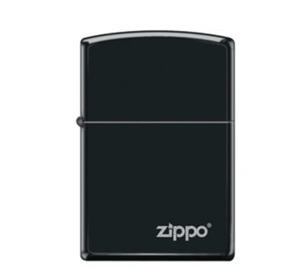  Zippo Mat Siyah Logo Çakmak(218C-000033)-Z187 - Image 1