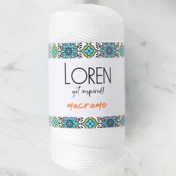 Loren Macrame Beyaz El Örgü İpi - RM 002 - 34324 - Image 1