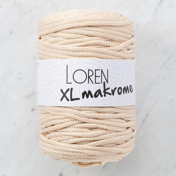 Loren XL Makrome Açık Bej El Örgü İpi - R040 - 33705 - Image 1