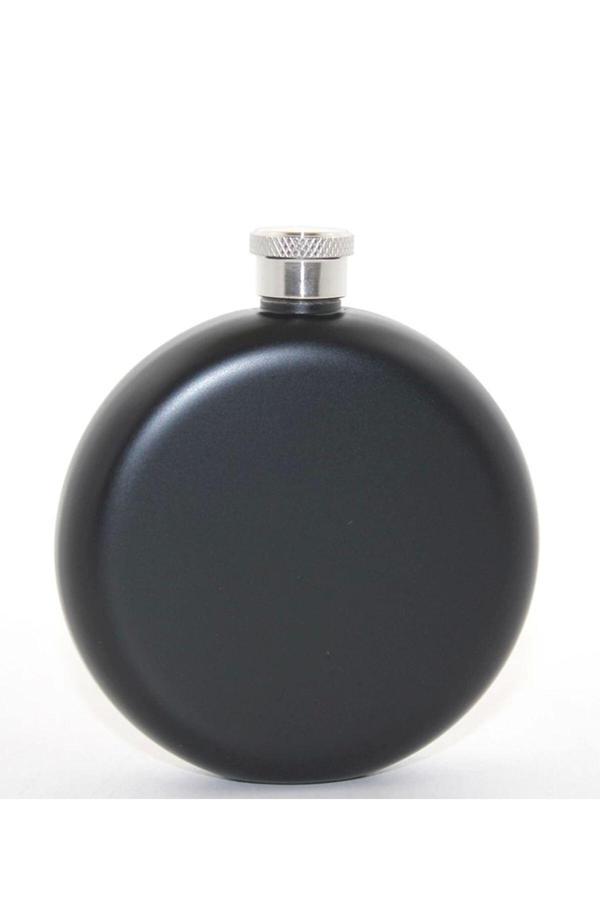 Paslanmaz Çelik Yuvarlak 5 Oz Tekli Matara   - Image 1