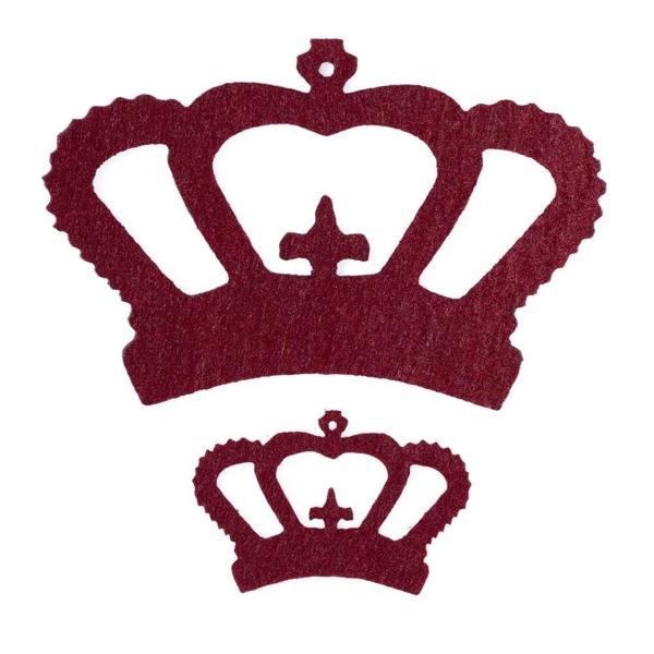 La Mia 10 lu Bordo Taç Keçe Motifler - FS314-M14 - Image 1