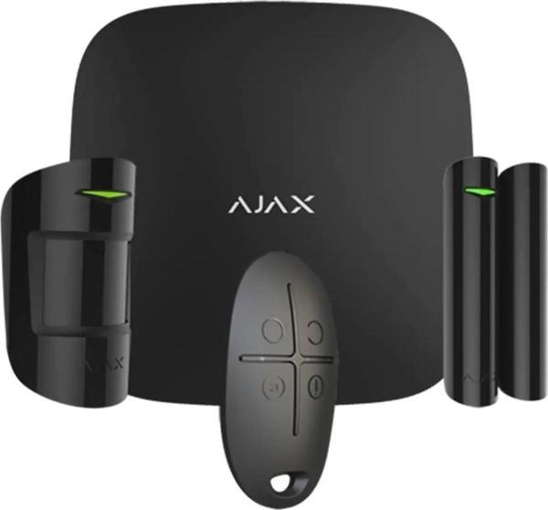 AJAX Hub Kit / StarterKitHub 9bölgeli (Zon) GSM+GPRS Kablosuz Alarm Seti KeyPad YOK SİYAH - Image 1