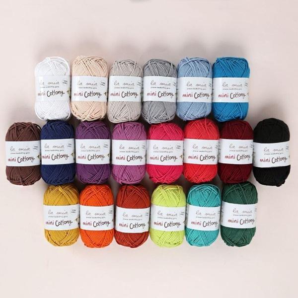 LA MİA MİNİ COTTONY 20'Lİ PAKET 25G RENKLİ EL ÖRGÜ - Image 1
