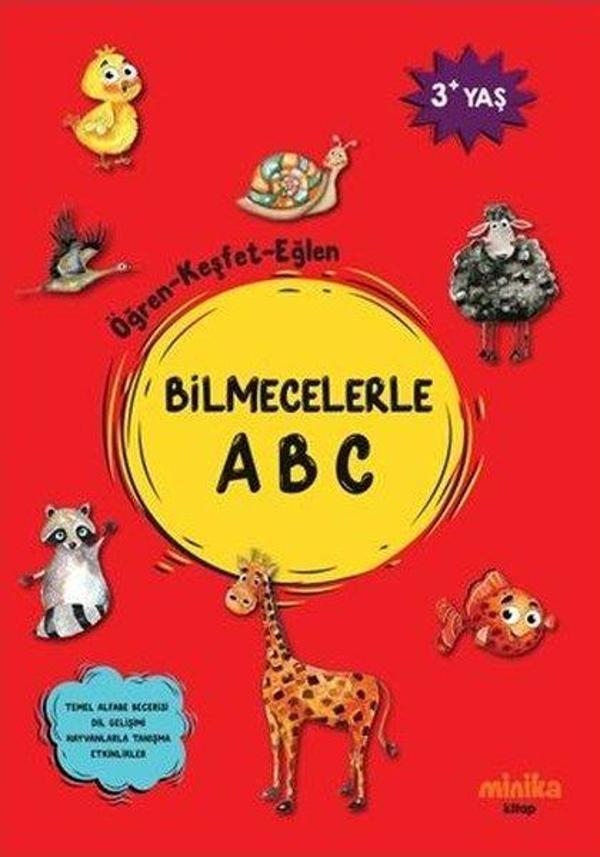 Bilmecelerle A B C Öğren - Keşfet - Eğlen - Minika Kitap - Image 1