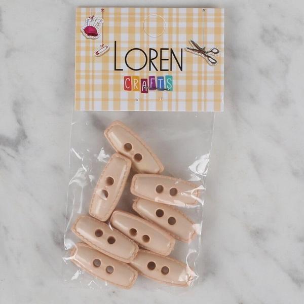 Loren Crafts pudra rengi 8 li çoban düğmesi - 82 - Image 1