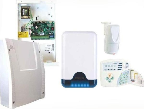 TEKNİM VAP-404PT Kablolu 4+4 Bölgeli Alarm Seti (AKÜSÜZ) - Image 1