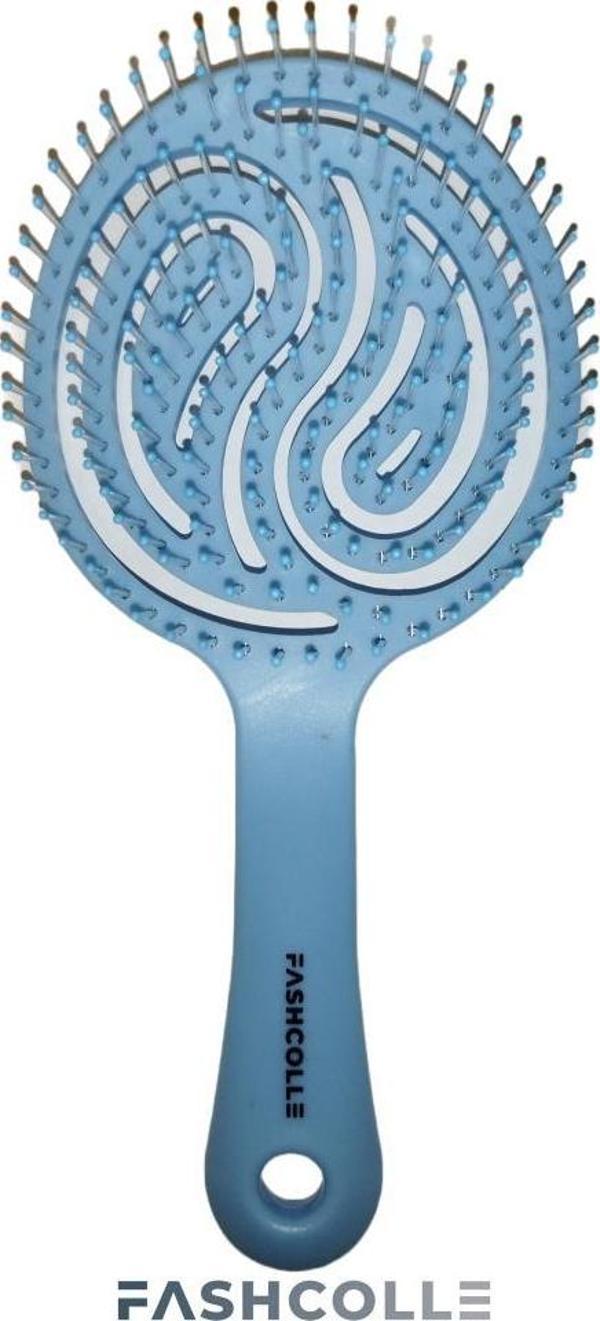 Fashcolle Mavi Üç Boyutlu Oval Saç Fırçası - Image 1