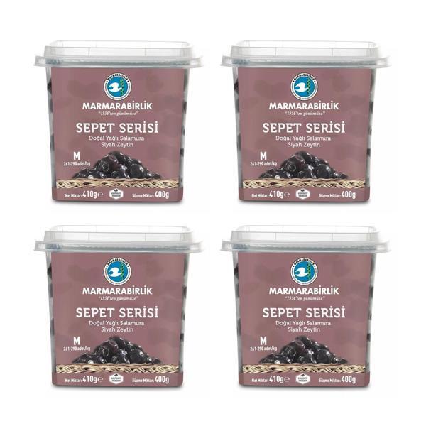 Marmarabirlik Sepet Serisi Yağlı Salamura M Boy 400 gr x 4 Adet - Image 1