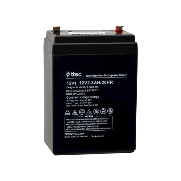 12 V 2 AHM DİK KURU AKÜ - Image 1