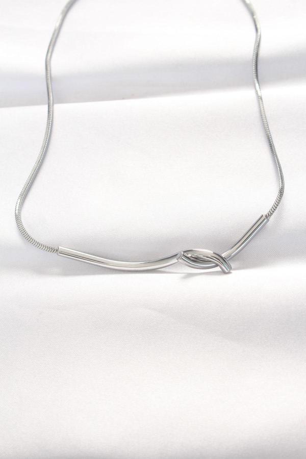 316L Çelik Silver Renk Kolye - Image 1
