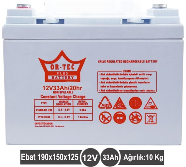 12 V 33 AHM JEL AKÜ - Image 1