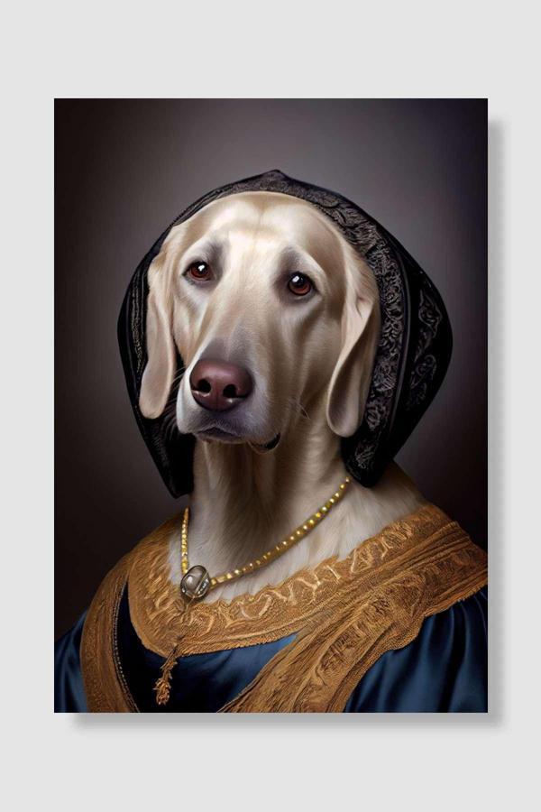 Kubdekor Labrador Retriever Dog Popart Poster Dekoratif Modern Sanatsal Duvar Poster - Image 1